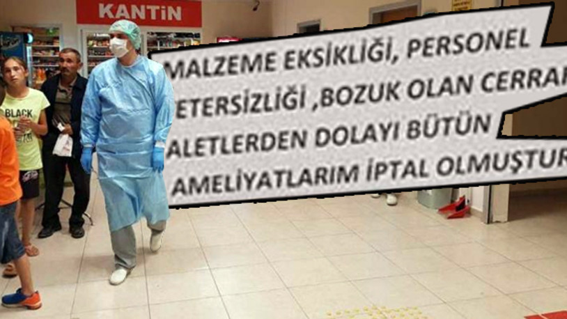 İşte sağlıkta geldiğimiz durum: Doktor isyanını kapıya astı!