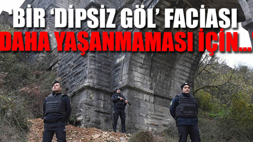 Tarihi kemerde polis nöbeti