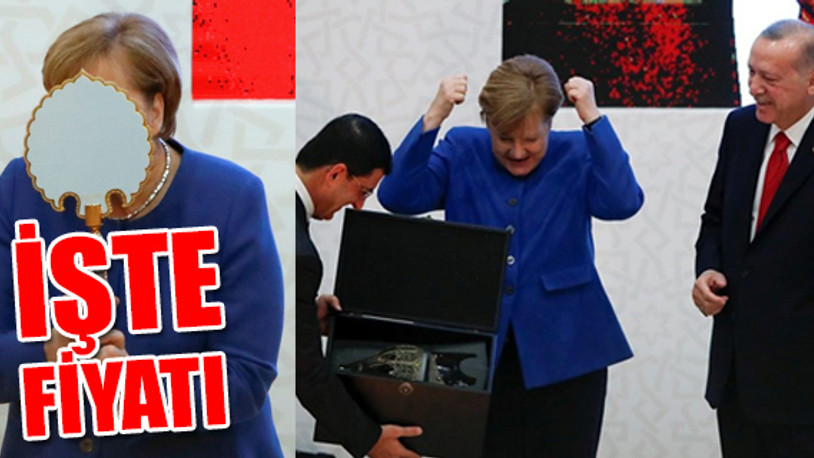 Erdoğan'dan Merkel’e sırçalı saray aynası ile miğfer hediyesi