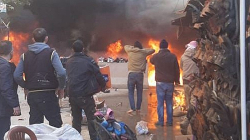 Afrin'de bomba yüklü araç patlatıldı