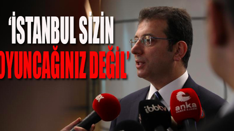 Ekrem İmamoğlu'ndan UKOME tepkisi