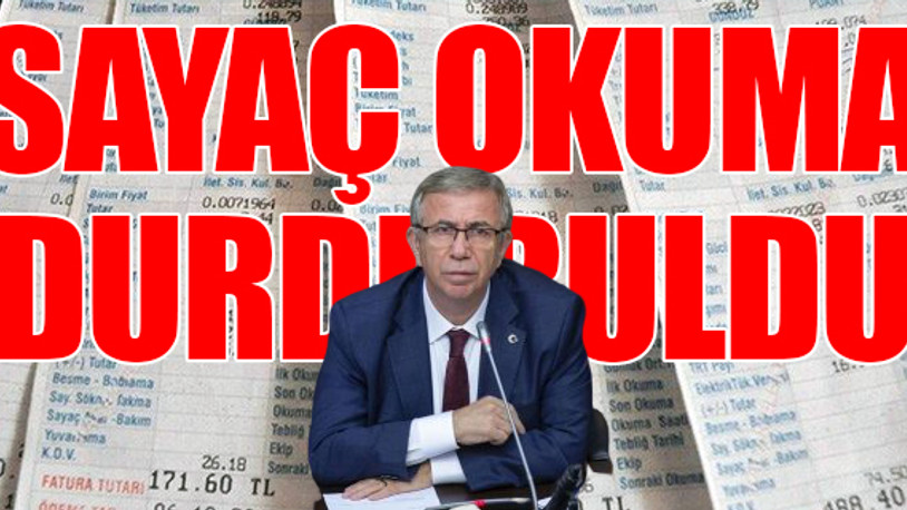 Ankara Büyükşehir Belediyesi'nden faturalar için flaş karar