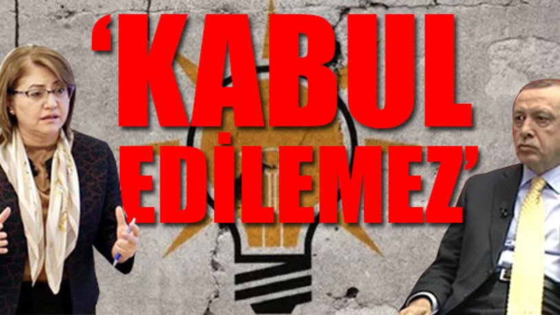 AKP'li Gaziantep Belediye Başkanı Fatma Şahin Erdoğan'a karşı çıktı