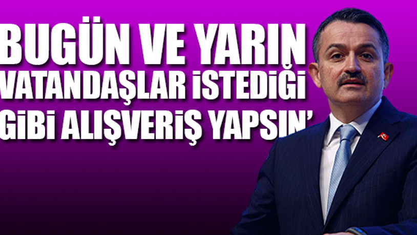 Bakanlıktan market alışverişi açıklaması