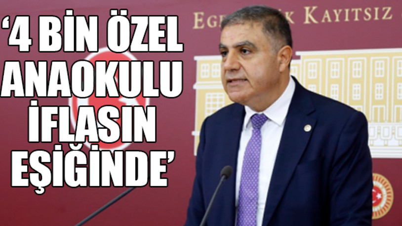 CHP'li Güzelmansur, mecliste anaokulları ile ilgili önerge verdi