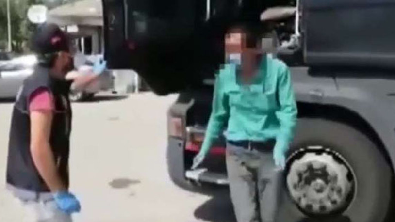 Hububat için yol izni aldı, esrarla yakalandı