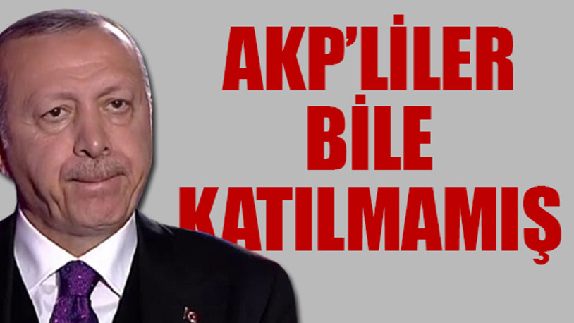 Erdoğan'ın kampanyasında büyük hayal kırıklığı