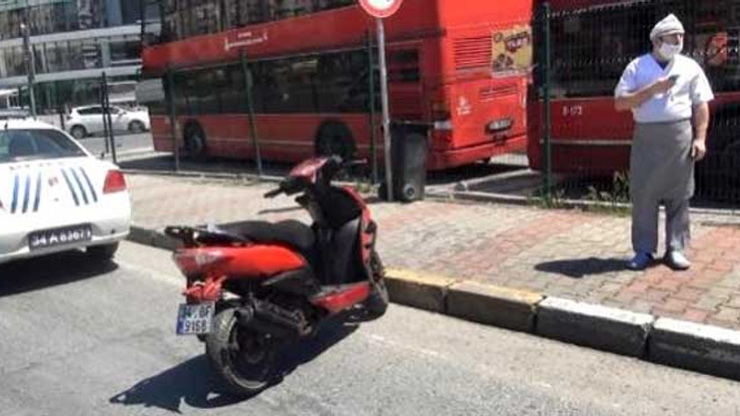 Polis denetimine takılan fırıncının motosikleti çalıntı çıktı
