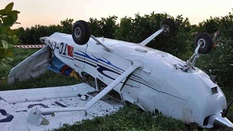 Ankara'da eğitim uçağı düştü