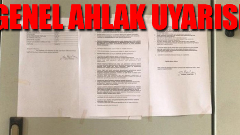 Bekar öğretmenlerin kaldığı lojmanının panosuna kurallar yazıldı