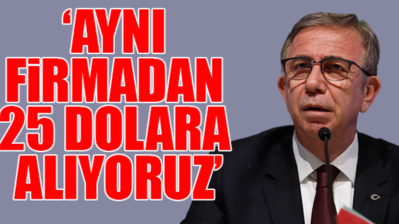 Mansur Yavaş, Gökçek dönemindeki israfı açıkladı