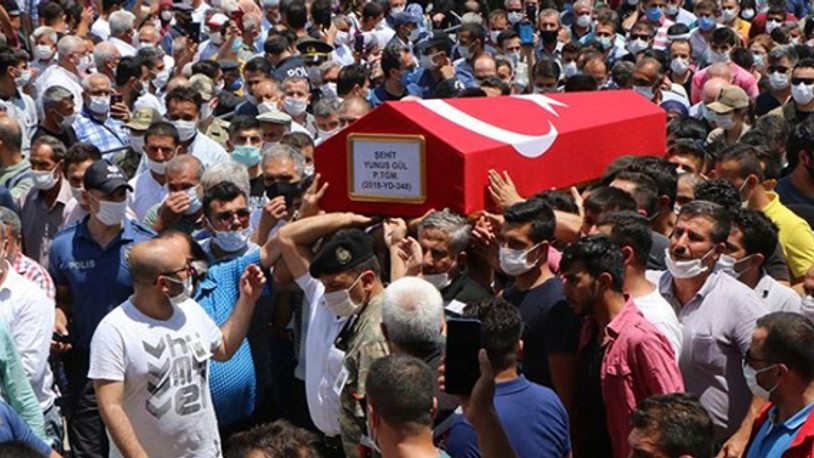 Pençe Harekatı şehidi Yunus Gül Adıyaman'da son yolculuğuna uğurlandı