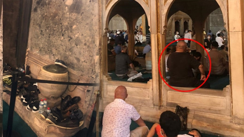 Yetkililer bu görüntülere sessiz kaldı: Ayasofya tahrip ediliyor