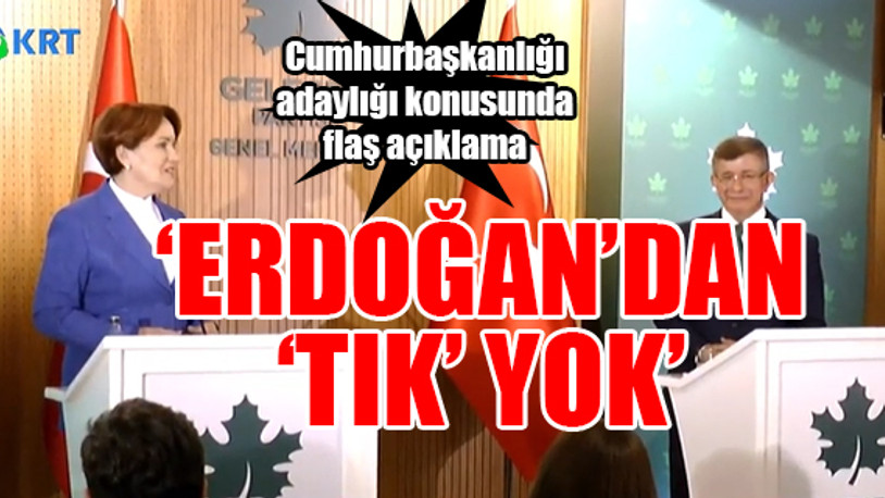 Akşener ve Davutoğlu'ndan ortak açıklama