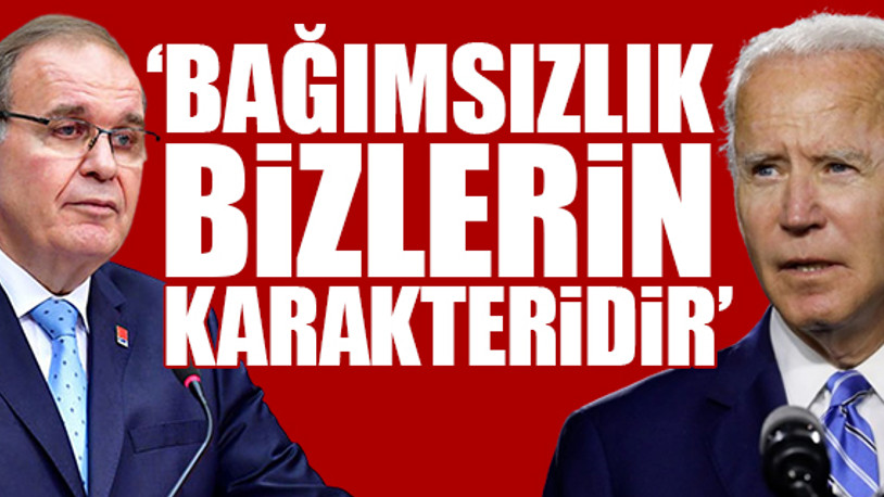CHP'den Joe Biden'e tepki