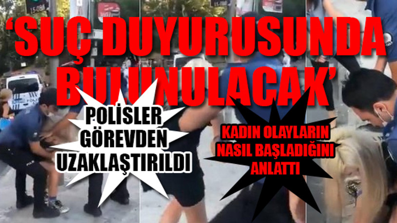 Kadıköy'de, polisten bir kadına maskeyi 'doğru' takmadığı gerekçesi ile müdahale