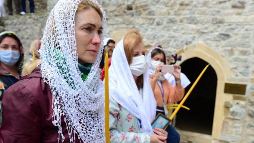 Sümela Manastırı'nda 4 yıl sonra ilk ayin