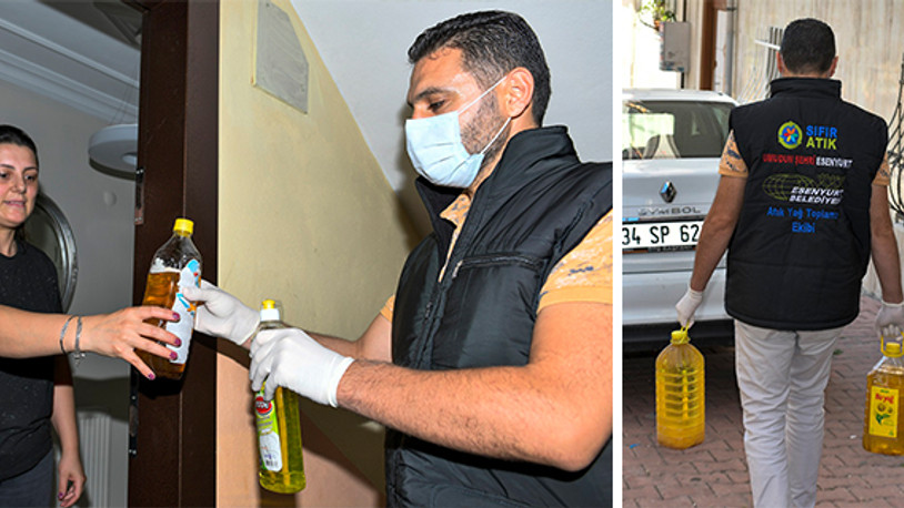 5 litre atık yağ biriktirene 1 litre deterjan