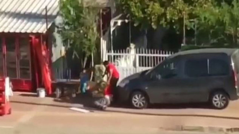 Antalya'da bir kadın sokak ortasında darp edildi