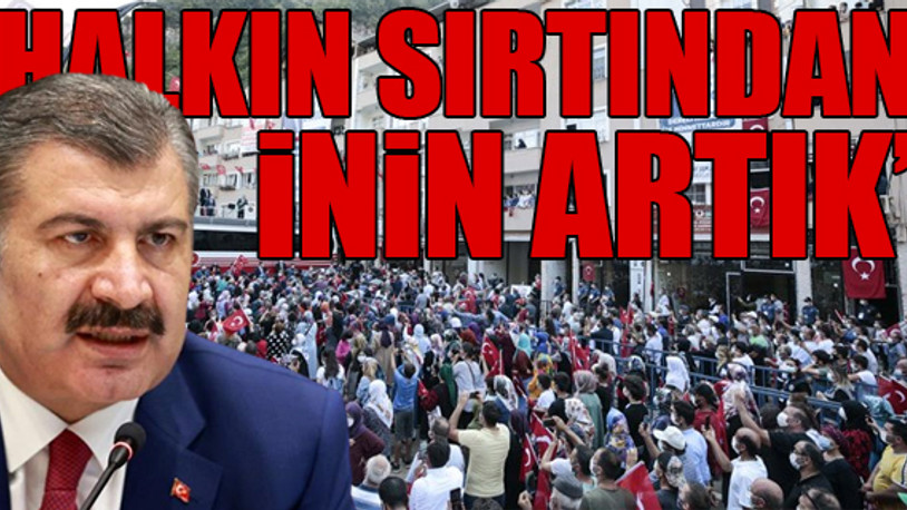 Fahrettin Koca, Erdoğan'ın mitinginde oluşan tablo için vatandaşı suçladı