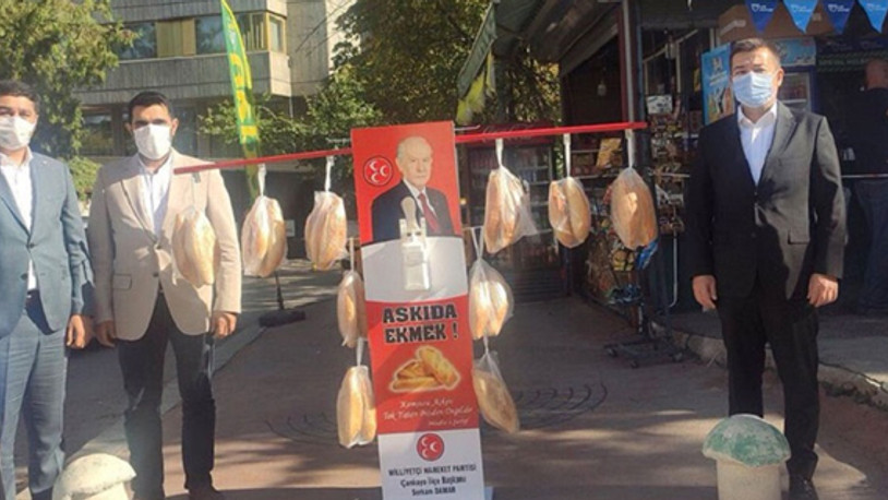 Bahçeli'nin sözlerinin ardından 'askıda ekmek' standı kaldırıldı
