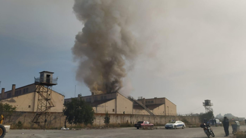 Cezaevinde yangın