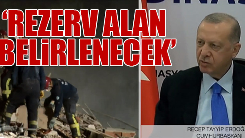 Cumhurbaşkanı Erdoğan deprem bölgesinde
