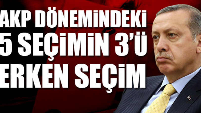 Erdoğan: Erken seçim kabile işidir