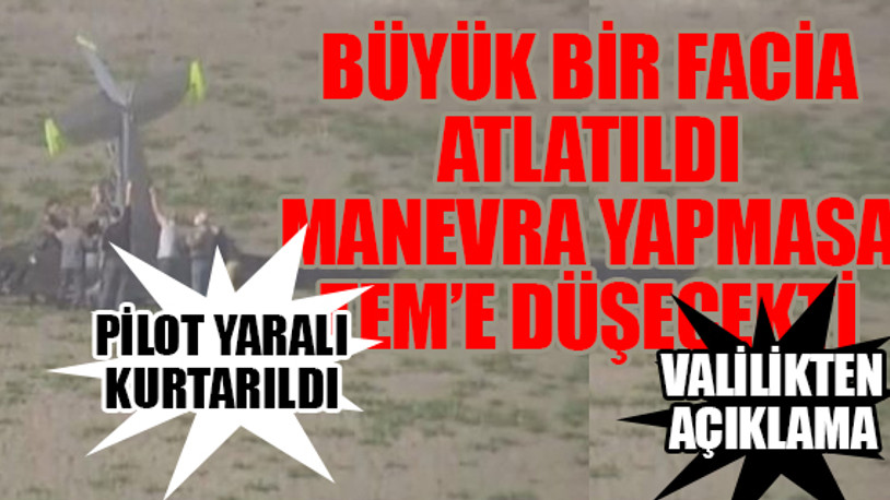 İstanbul'da eğitim uçağı düştü