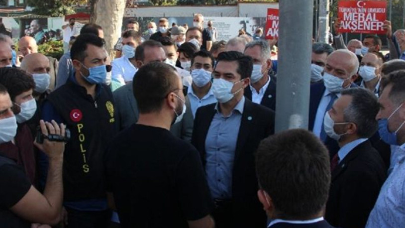 İstanbul'da İYİ Partililere polis engeli