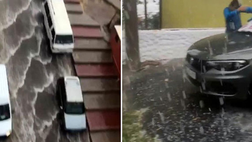 İstanbul'da korkulan olmadı; İzmir'de sağanak ve dolu etkili oldu