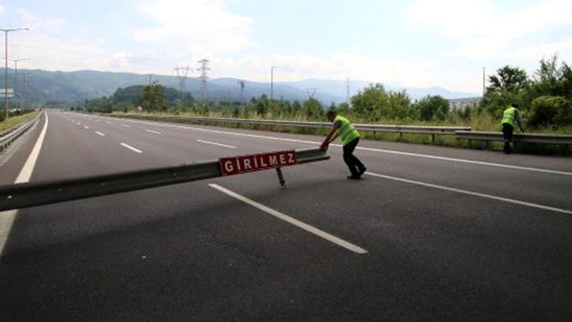 TEM Otoyolu bir ay kapatıldı