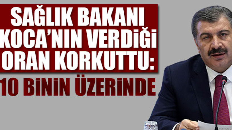 Türkiye'de testlerde elde edilen pozitif çıkma oranı...