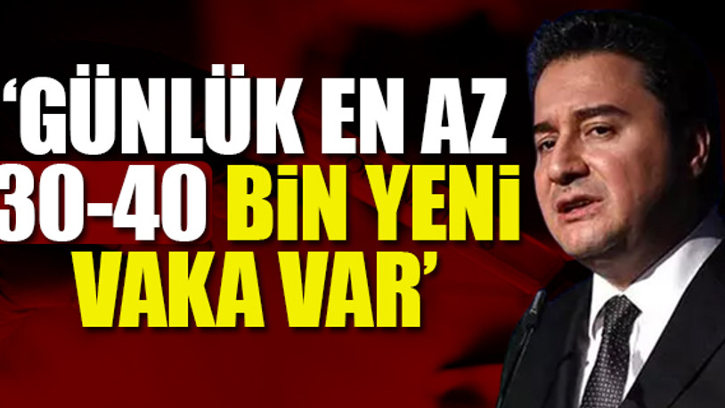 Ali Babacan'dan vaka sayısı iddiası