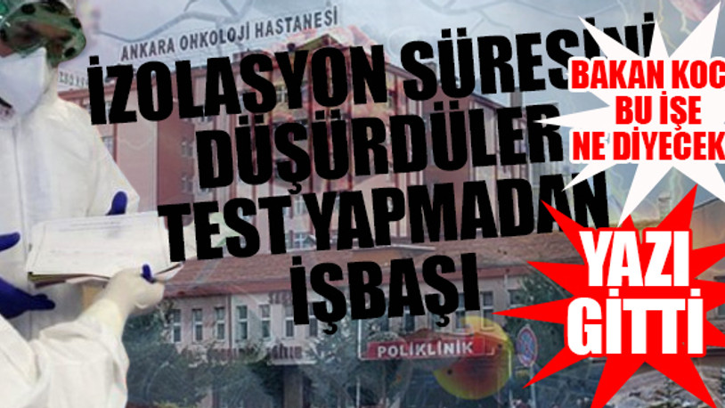 Devlet hastanesinde koronavirüs skandalı