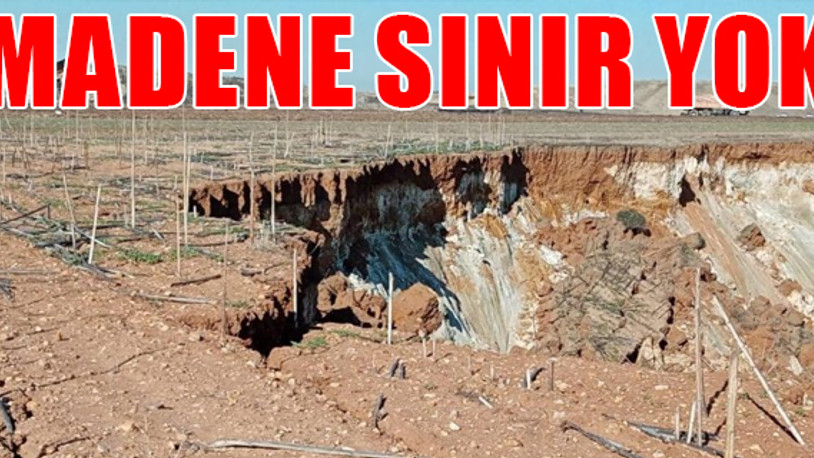 Yurttaşın tarlasına izinsiz kazı