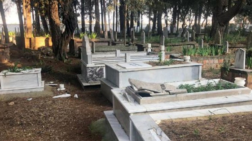 35 mezarı tahrip etti: 'Moralim bozuktu yaptım'