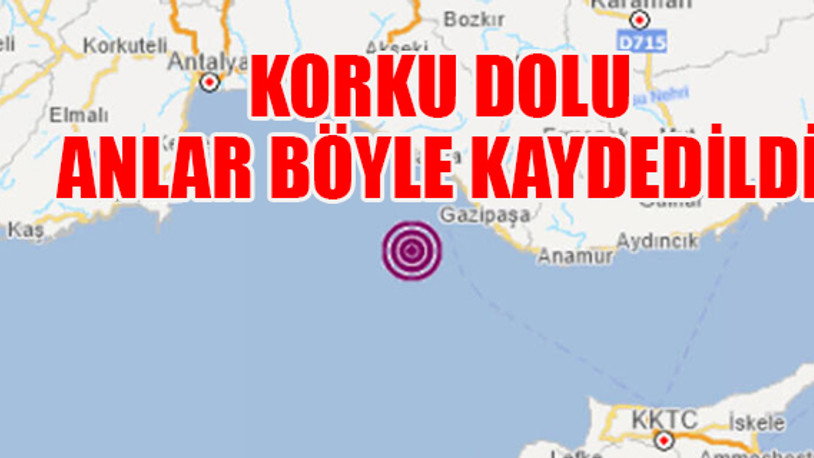 Akdeniz'de deprem: Birçok ilden hissedildi