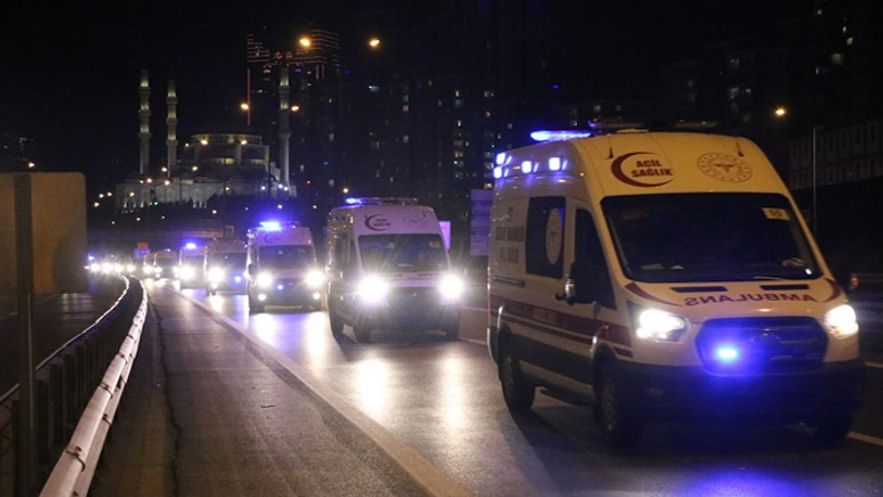 Siren çalan ambulans şoförüne soruşturma başlatıldı