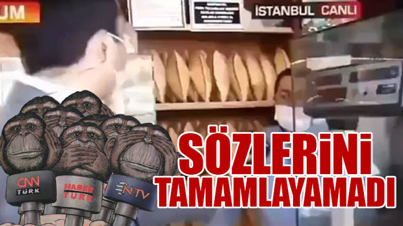 Fırıncı hükümeti eleştirince CNN Türk muhabiri mikrofonu çekti