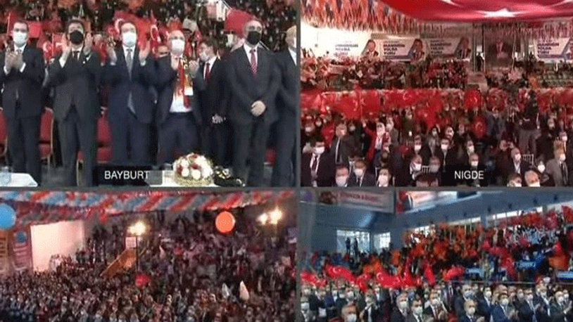 AKP kongreleri kural tanımıyor: Tıka basa dolu salonlar...