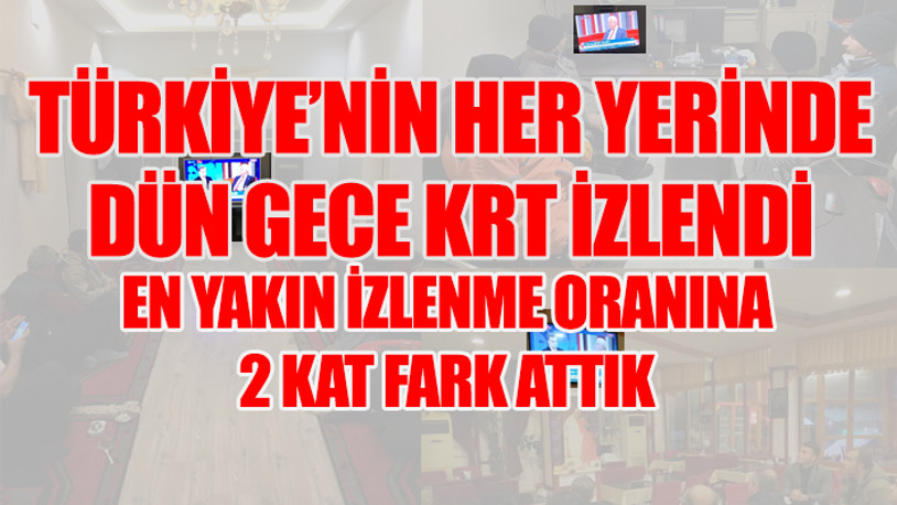 KRT TV reytinglerde yine birinci
