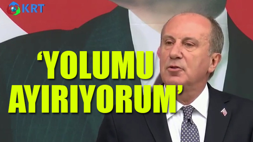 Muharrem İnce'den, CHP'den istifa etti