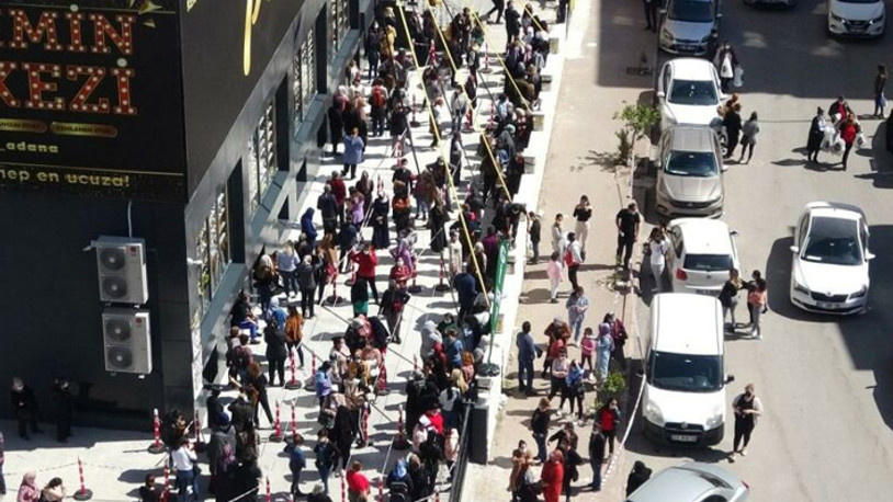Adana'da, tabak-çanak koronavirüsü unutturdu