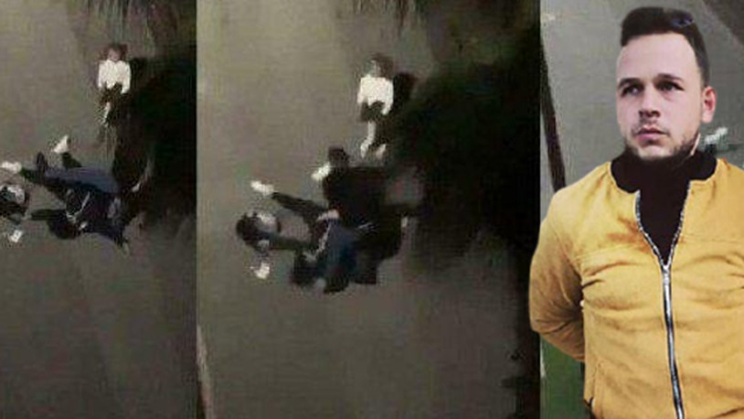 Boşandığı eşini sokak ortasında döven şahsa özel koruma...