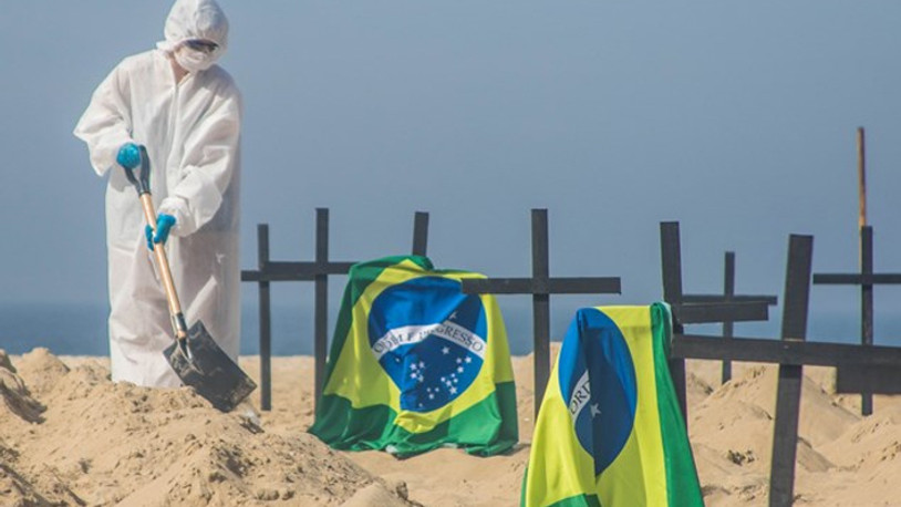 Brezilya'da bir günde 3 bin 438 kişi koronavirüs nedeniyle hayatını kaybetti
