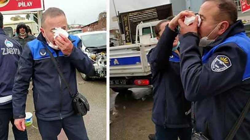 İzmir'de saldırıya uğrayan 3 zabıta memuru, hastaneye kaldırıldı