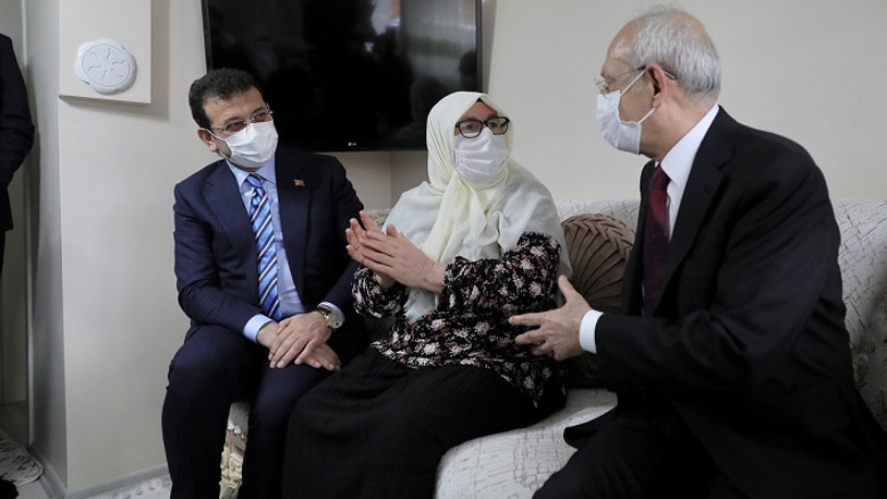 Kılıçdaroğlu ve İmamoğlu'ndan 'Mahruze Teyze' ziyareti