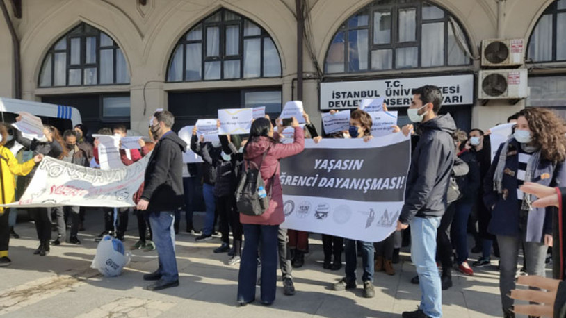 İstanbul Üniversitesi Devlet Konservatuarı’nın Göztepe’ye taşınma kararına karşı öğrencilerden eylem