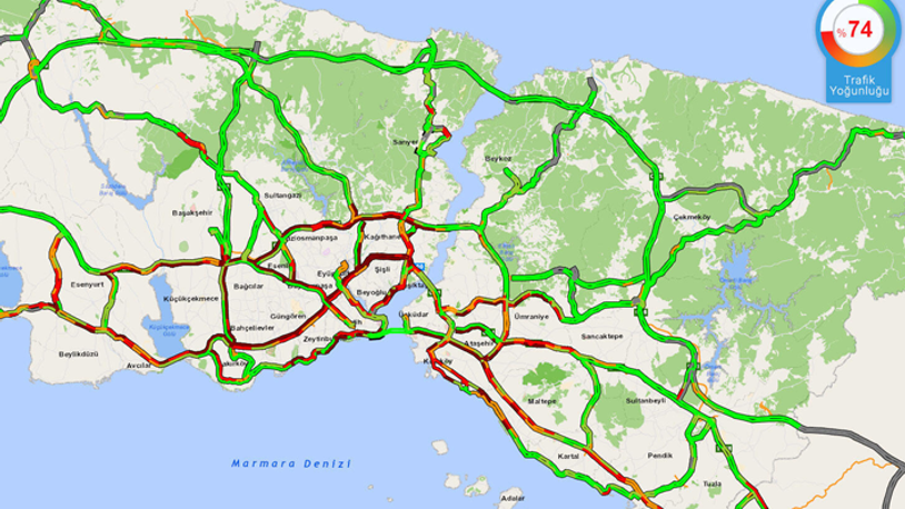 Kısıtlama öncesi İstanbul'da trafik kitlendi